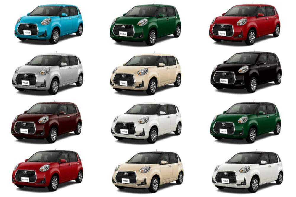 トヨタ 3代目パッソのボディカラー一覧画像