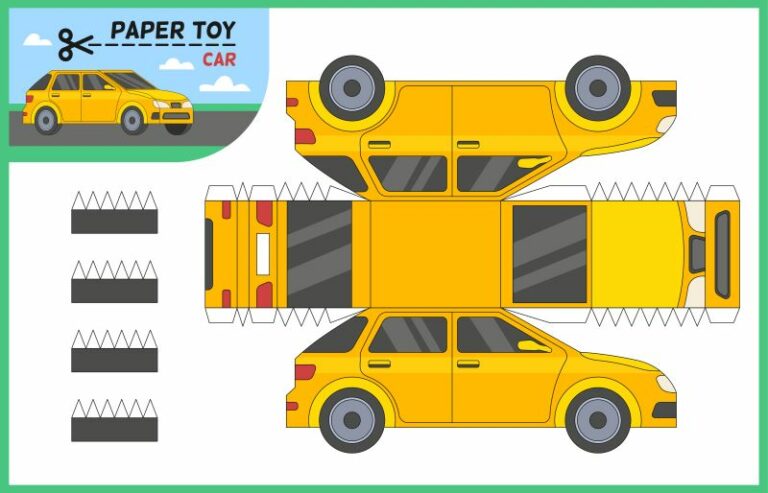 車 ペーパークラフト 無料簡単, ペーパークラフトはたらく車無料 – BETE