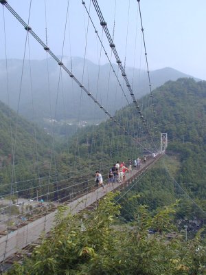 谷瀬の吊り橋