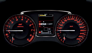 スバル WRX STI 2014年型 メーター
