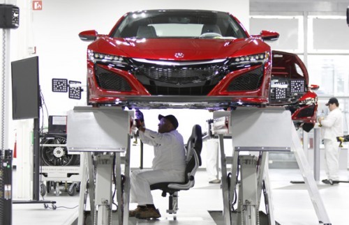 ホンダ NSX ホイール アライメント 調整