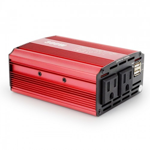 BeiLan インバーター カーインバーター 300W 車載充電器 シガーソケット ACコンセント DC12VをAC100V-110Vに変換 2.4A出力USBポート iPhoneやAndroidスマホなどのUSB充電 CPI-M300W