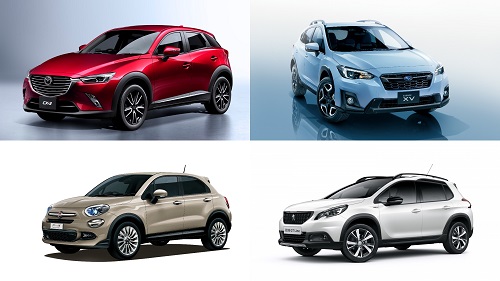 マツダ CX-3 スバル XV フィアット 500X プジョー 2008