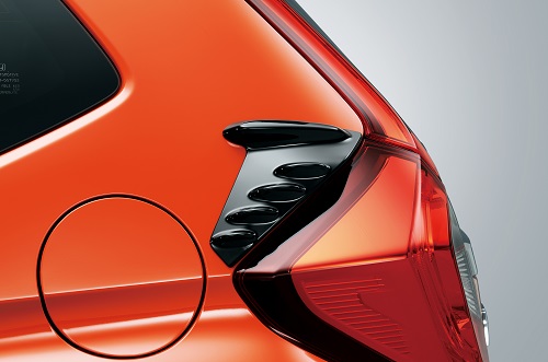 ホンダ新型フィット 純正カスタムパーツ モデューロ エアロフィン