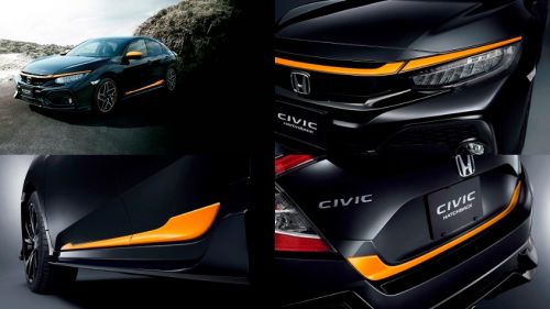 ホンダ新型シビックハッチバッグ エキサイトスポーティパッケージ フロントグリルガーニッシュ ドアロアガーニッシュ テールゲートガーニッシュ
