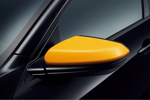 ドアミラーカバー(オレンジ/左右セット)Excite Sporty for HATCHBACK 新型シビックハッチバッグ
