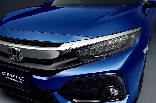 フロントグリル(クロームメッキ)Premium Sporty for 新型シビックハッチバッグ
