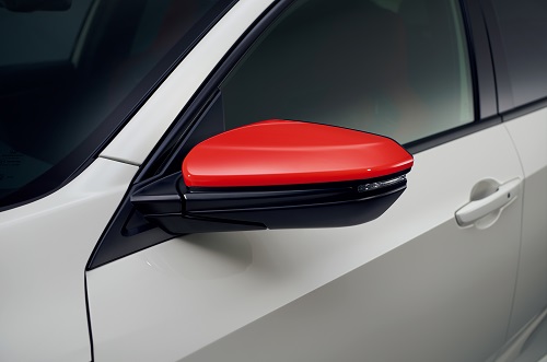 ホンダ新型シビックタイプR ドアミラーカバー(左右セット)フレームレッド