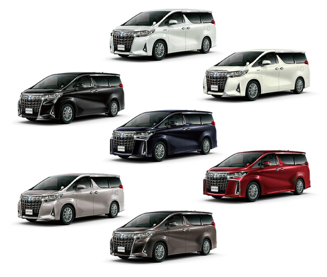 新型 アルファード マイナーチェンジ 2018年 ボディカラー