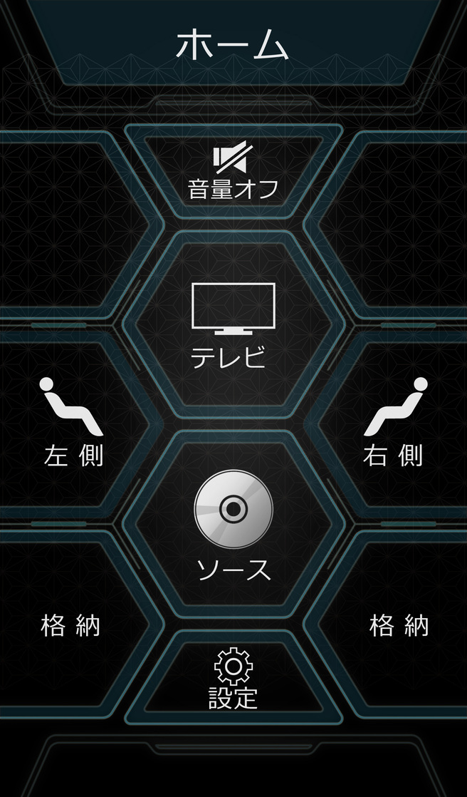 集中コントロールタッチパネル ホーム