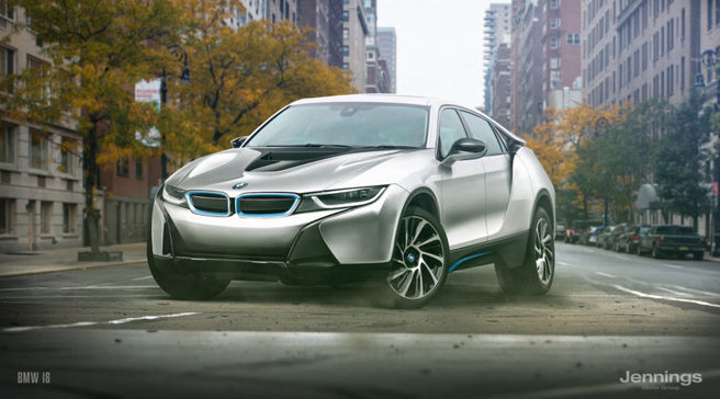 BMW i8 SUVモデル 予想レンダリングCG