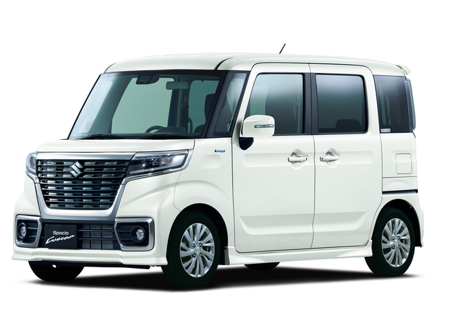 スズキ スペーシアカスタム HYBRID GS ピュアホワイトパール