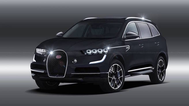 ブガッティ 新型SUV レンダリングCG