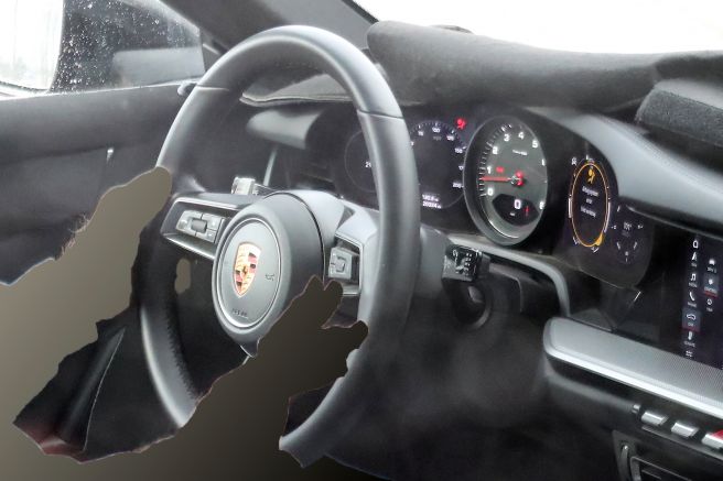 ポルシェ次期型911 デジタルコックピット