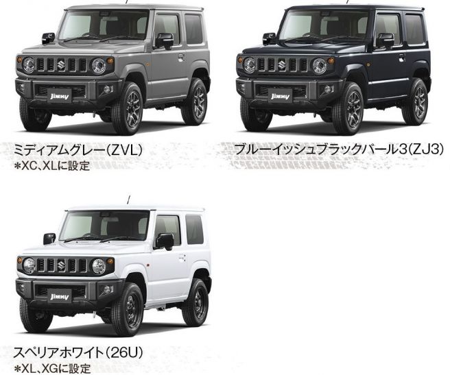 新型 ジムニー モノトーンカラー