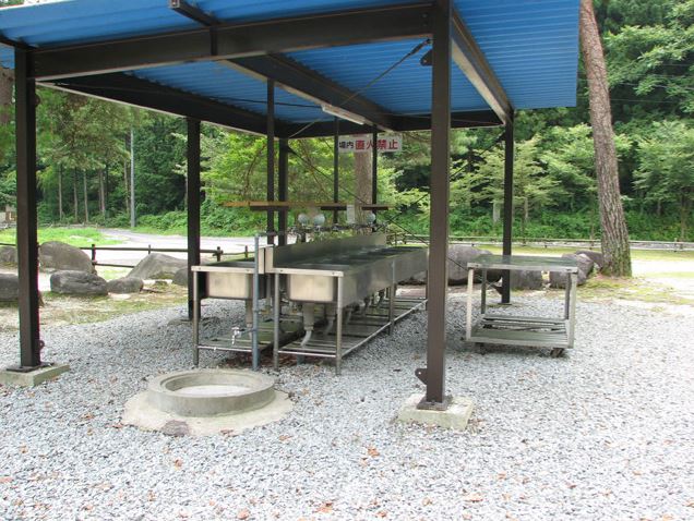 塔の岩オートキャンプ場,炊事場