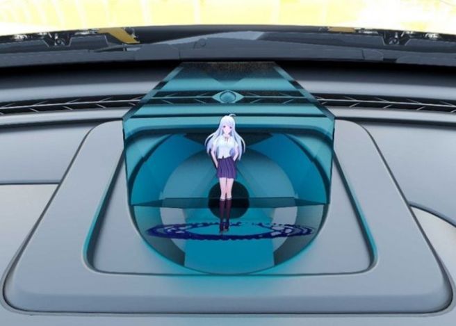 中国の新型suv未来すぎ ダッシュボードに3dの美少女キャラが浮かび上がる機能搭載 Moby モビー