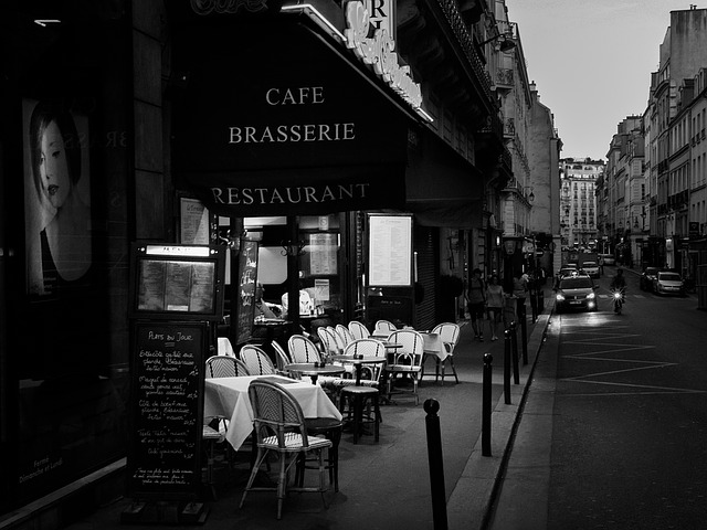 フランスの街並み カフェ