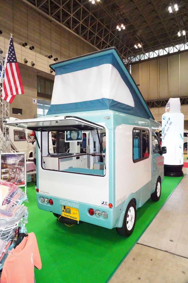 ジャパンキャンピングカーショー2019 バンショップミカミ テントむし