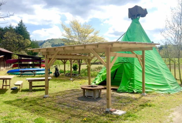オートキャンプ那珂川ステーション テント