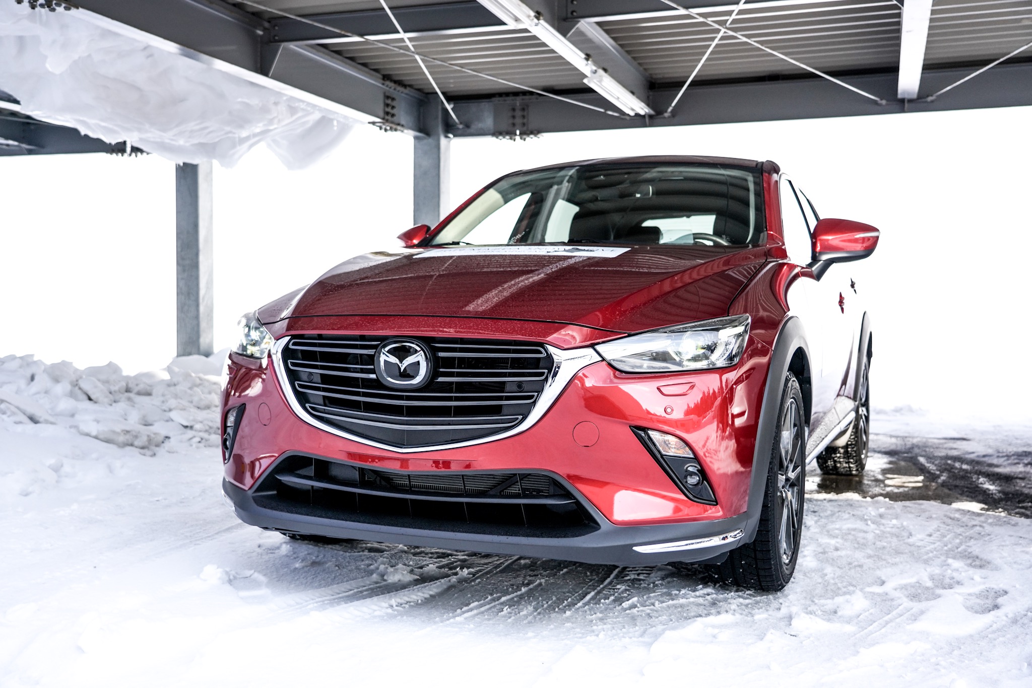 マツダ雪上取材会(2019) CX-3 欧州仕様の開発車
