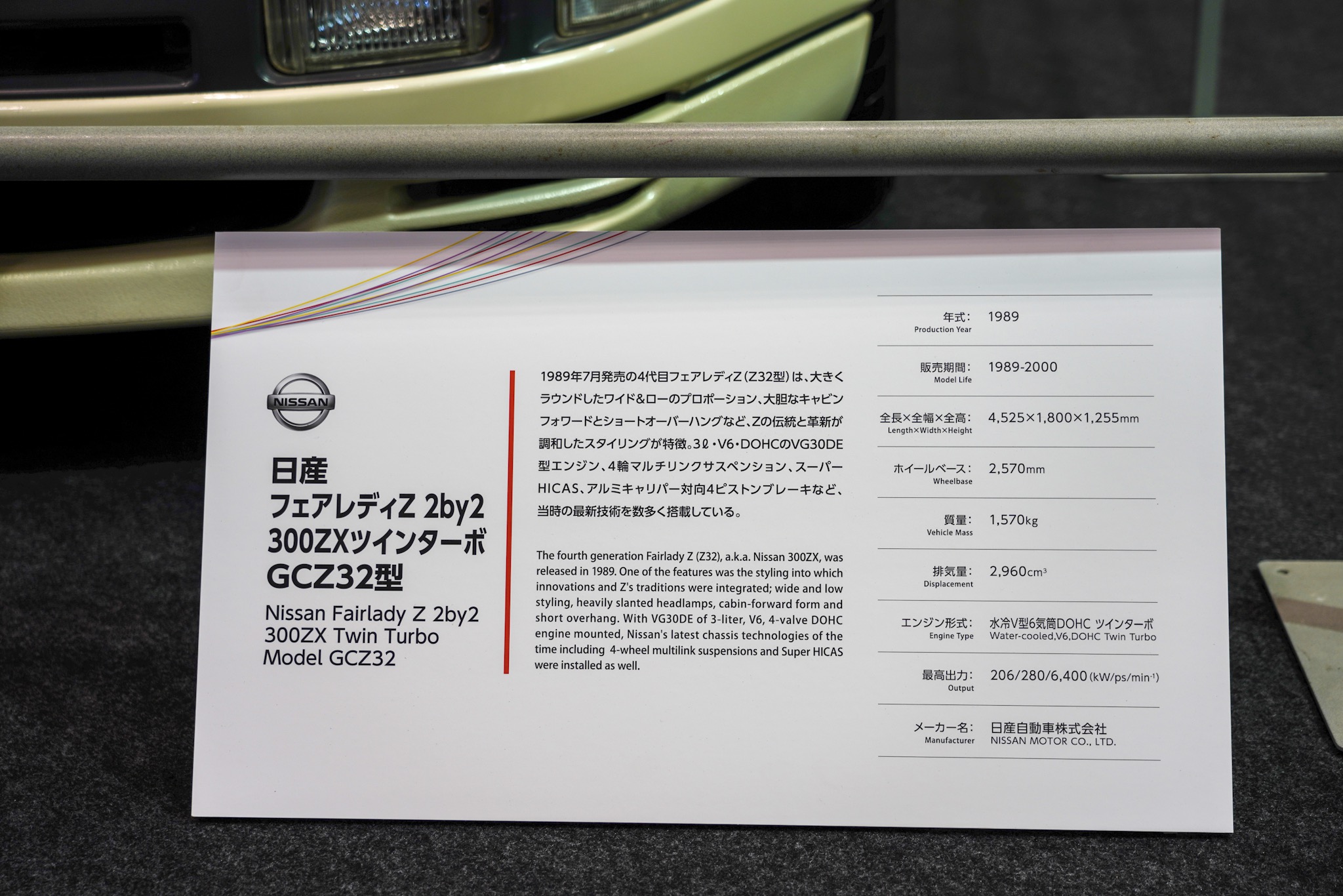 日産 4代目 フェアレディZ 300ZX GCZ32型 オートモビルカウンシル2019