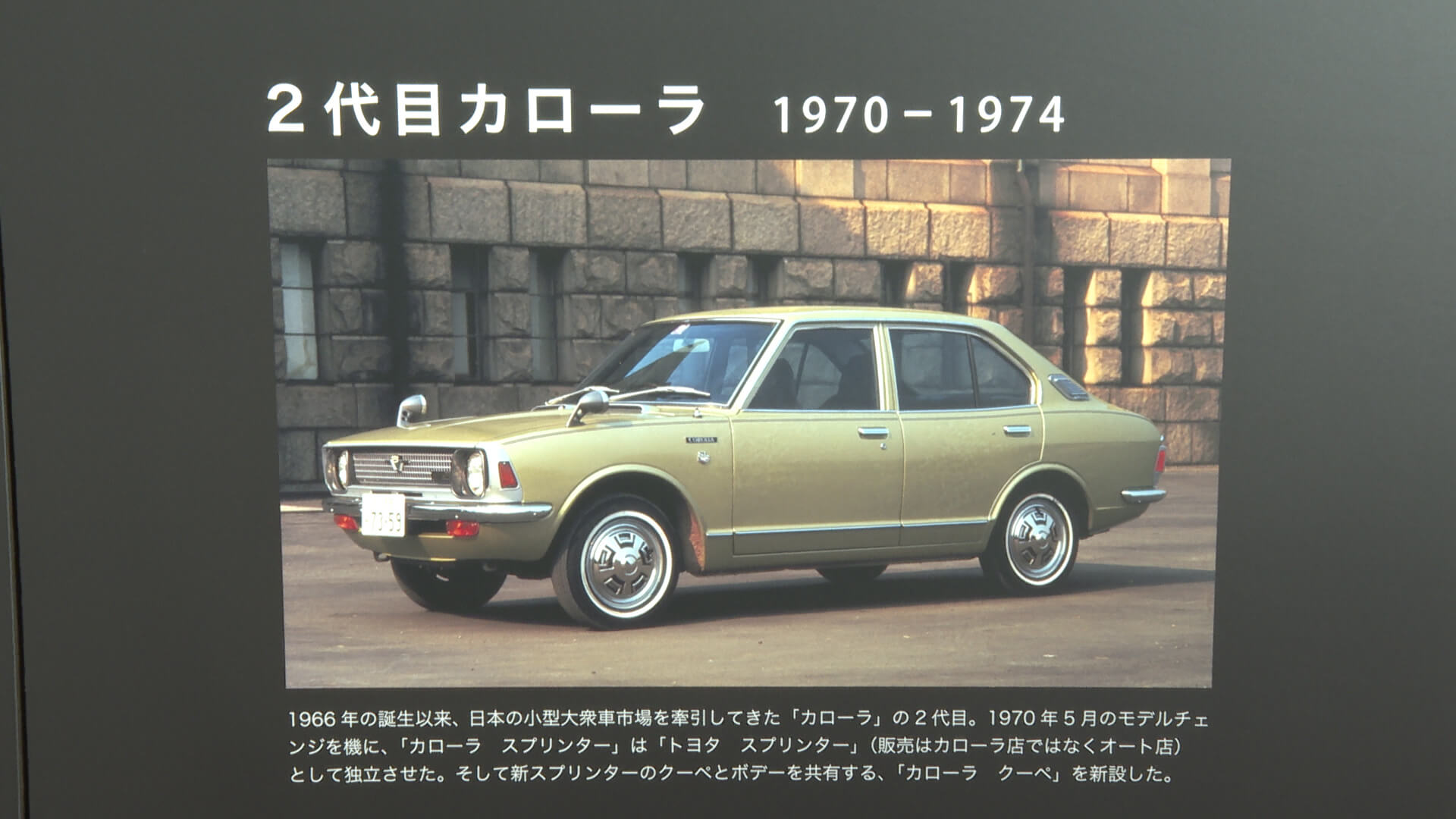 トヨタ 2代目カローラ(1970年~1973年)